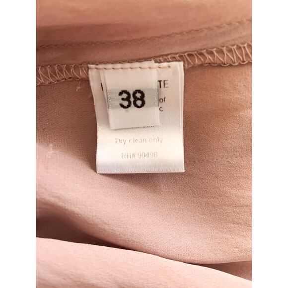 Daniela Corte Amano Mauve 100% Silk Button Front Blouse 38 XS Made in USA - Picture 5 of 6